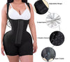 Image of Firm Compression Shapewear Bodysuit with Bones and Hook Eye Closure Tummy Control Adjustable Crotch