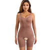 Image of Mid Thigh Bodysuit Open Crotch Shapewear