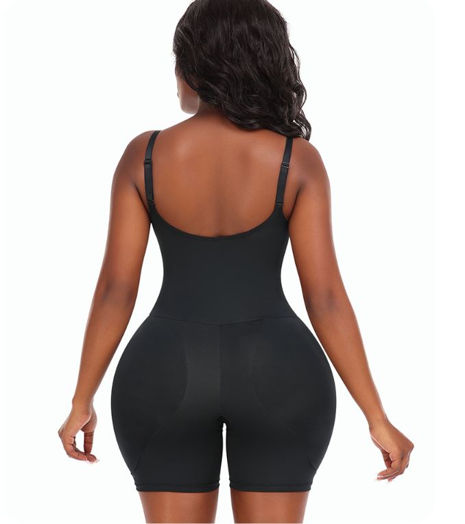 Womens Butt Lifter Waist Trainer Shapewear With Hip Pads Slimming