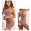 Image of Mid Thigh Bodysuit Open Crotch Shapewear