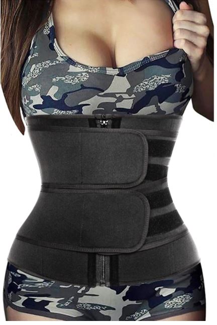 ExpressShop Zipper Vest by Specially Engineered Top-Layer Performance  Compression Fabric for Weight Loss Hot Neoprene Corset Waist Trainer Body  Top Shapewear Slimming Shirt Workout Suit, Blue, 10 price in Egypt