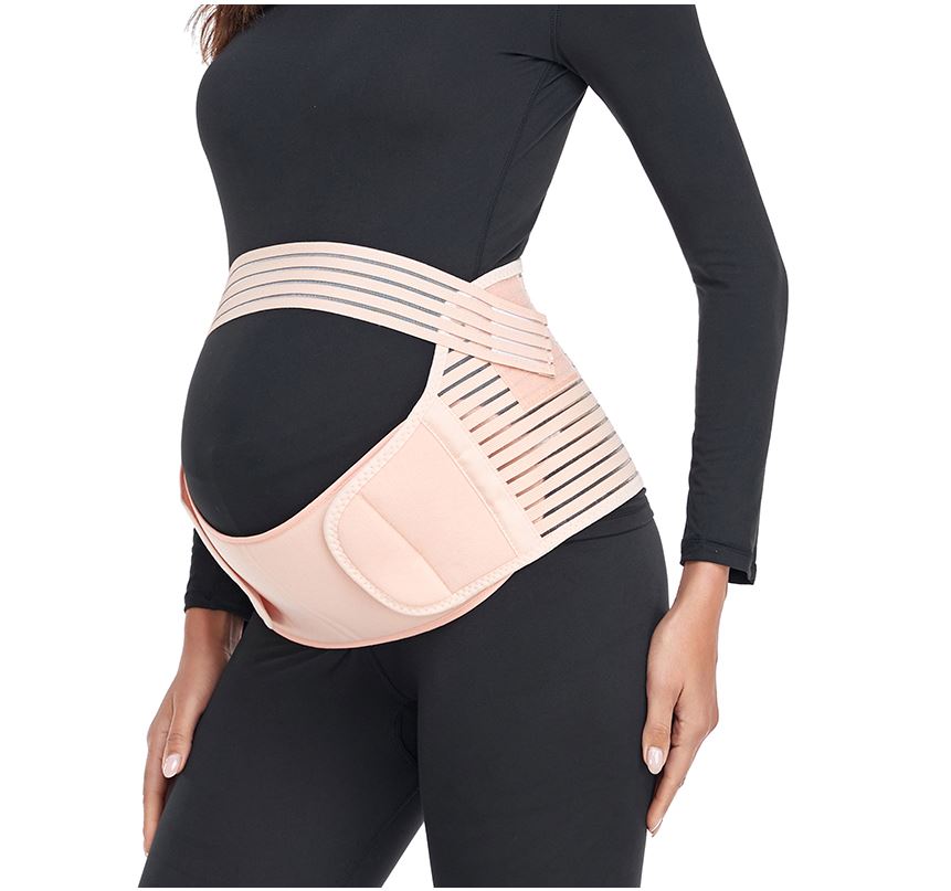 Maternity Belly Band Pregnancy Pants Extender Seamless Stretchy Bands Women  Black (M) in Dubai - UAE