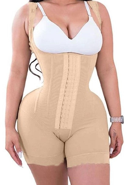 Corrective shapewear corset adjustable with 4 rows of hooks