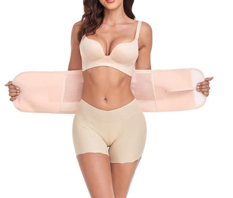 Postpartum Belly Band Post Labour Support Recovery Wrap - Shapewear for after Giving Birth Binder Girdles
