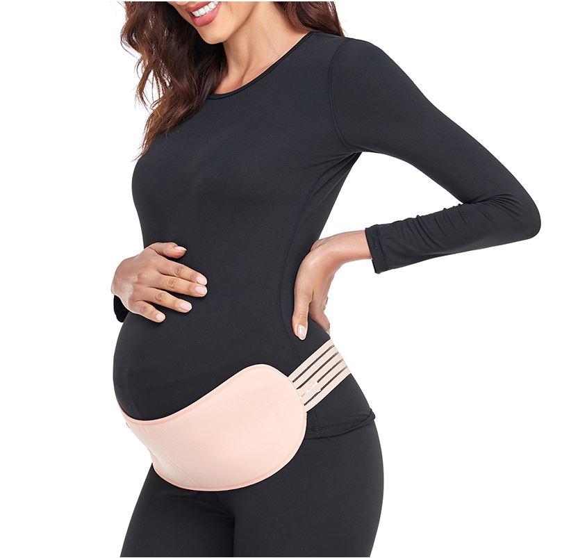 Tasharina M White Maternity Support Belt Pregnancy Waist Abdomen Belly Back  Brace Band 