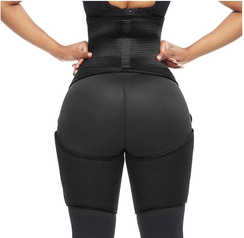 Neoprene Waist and Thigh Trainer - High Waisted with a Pocket - FemmeShapewear