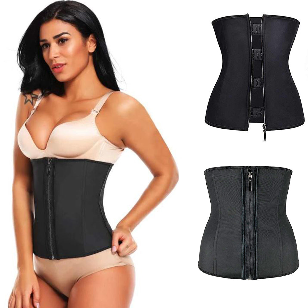 Rubber Latex One One Waist Trainer Combo With Zipper And Hooks Wholesale  Underbust Waisted Cincher For Sexy Training From Paluo, $15.22