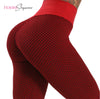Image of Butt Shaping Textured High-waisted Compression Leggings