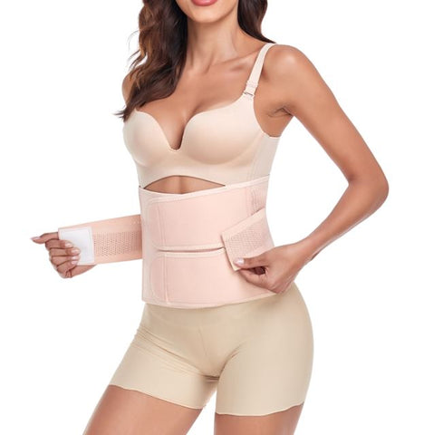 Postpartum Belly Band Post Labour Support Recovery Wrap - Shapewear for after Giving Birth Binder Girdles